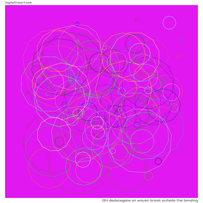 Woven Brook outside the Bending — 134 dodecagons