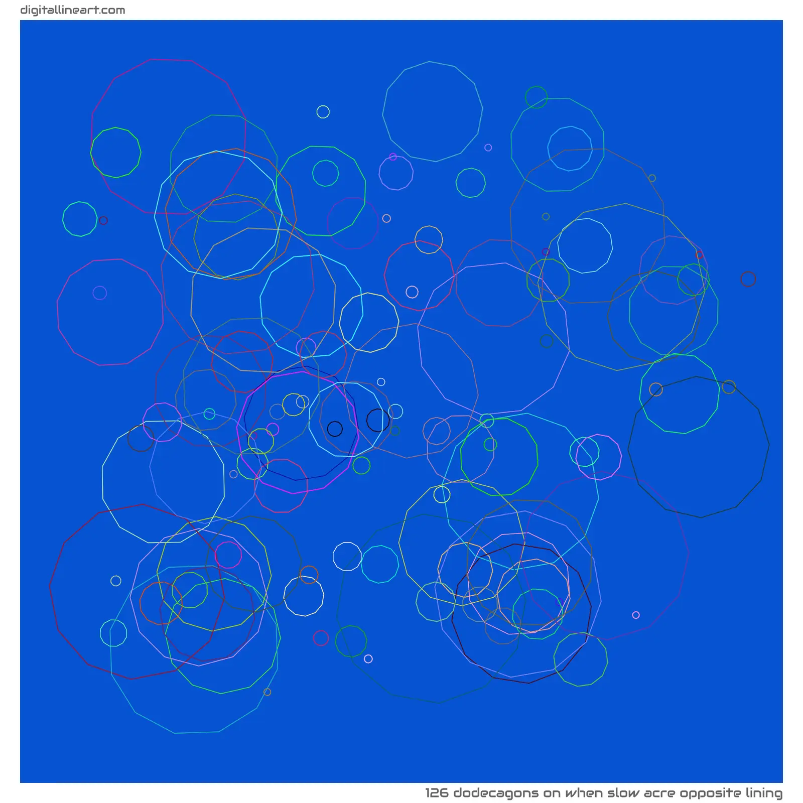 When Slow Acre opposite Lining — 126 dodecagons