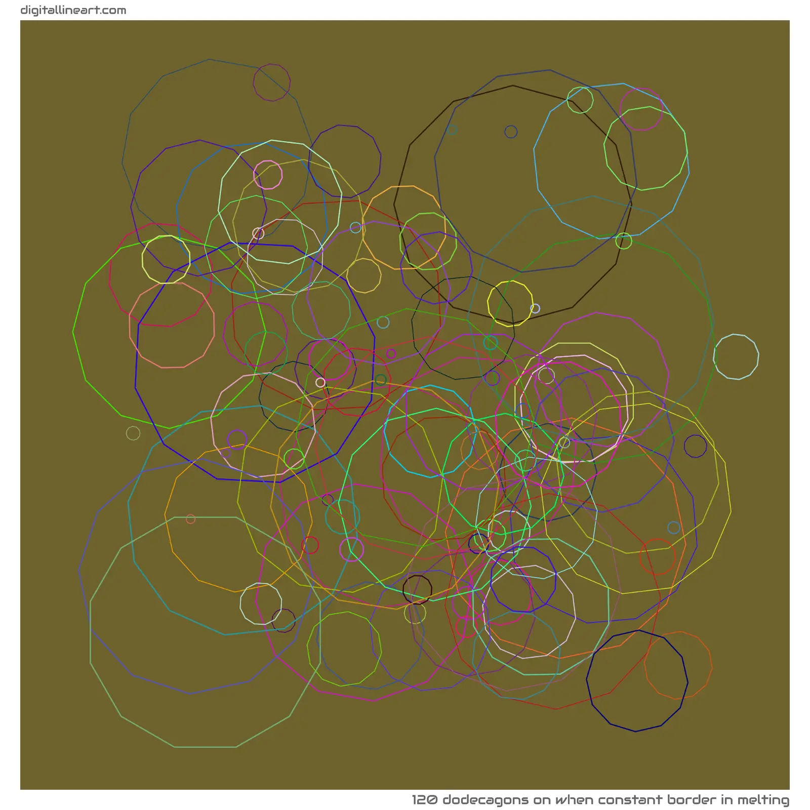 When Constant Border in Melting — 120 dodecagons