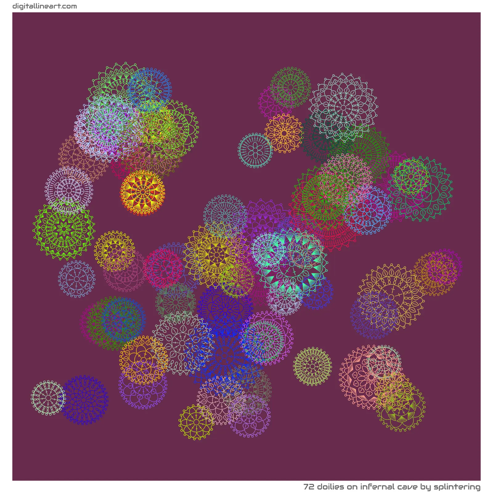 Infernal Cave by Splintering — 72 doilies