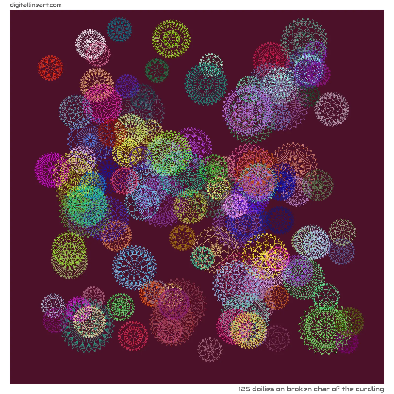 Broken Char of the Curdling — 125 doilies
