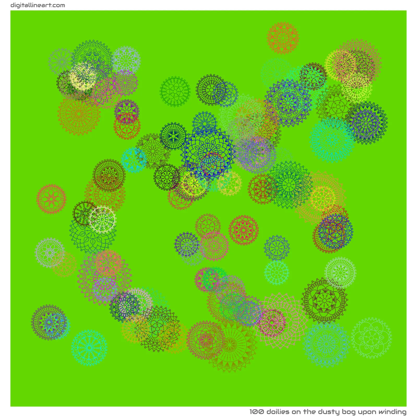 The Dusty Bog upon Winding — 100 doilies