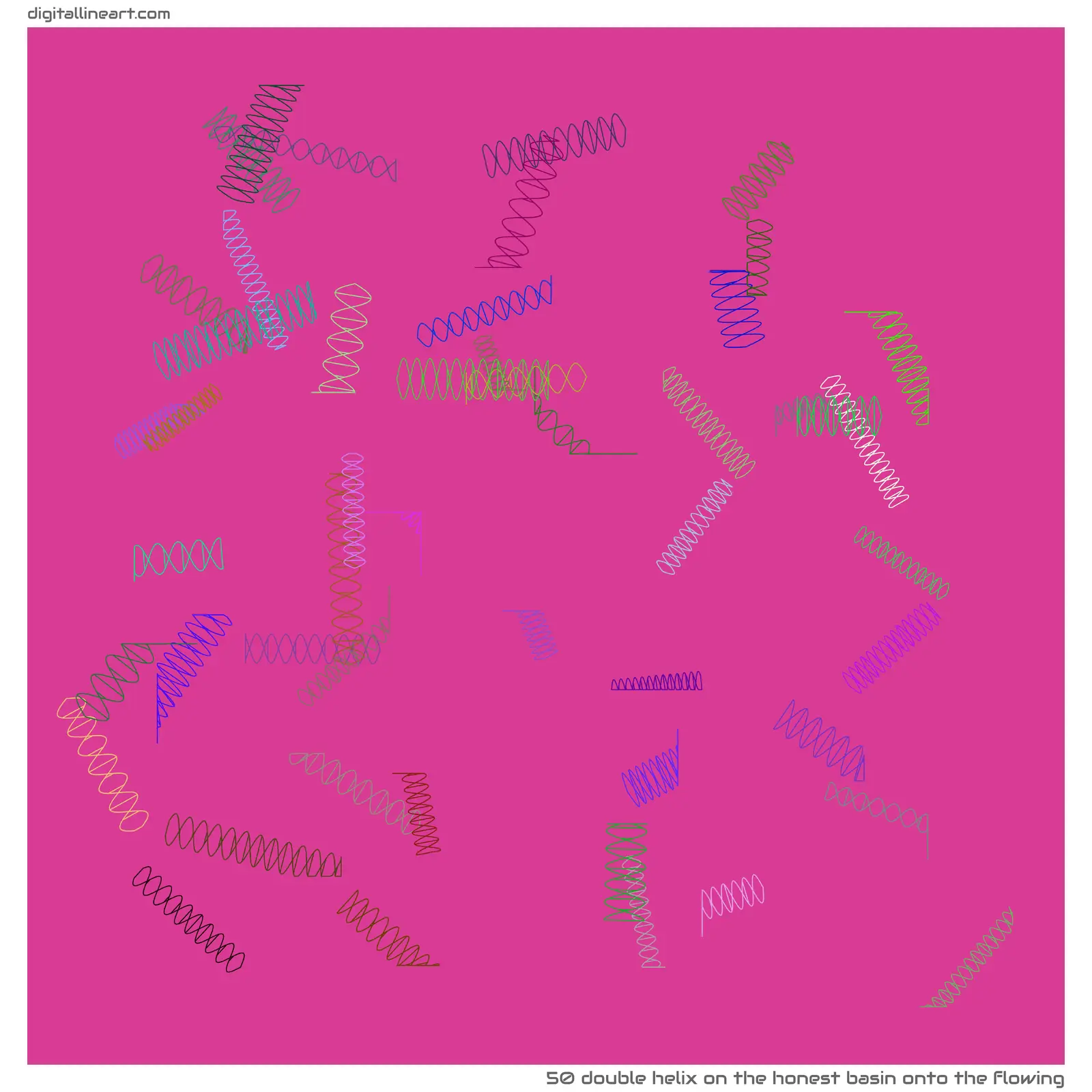 The Honest Basin onto the Flowing — Double Helix, 50 elements