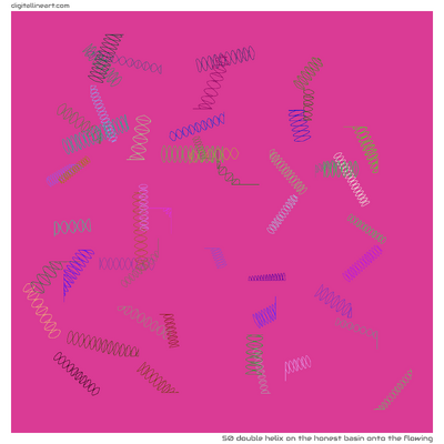 The Honest Basin onto the Flowing — Double Helix, 50 elements