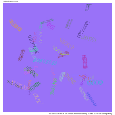 When the Radiating Blaze outside Delighting — Double Helix, 39 elements