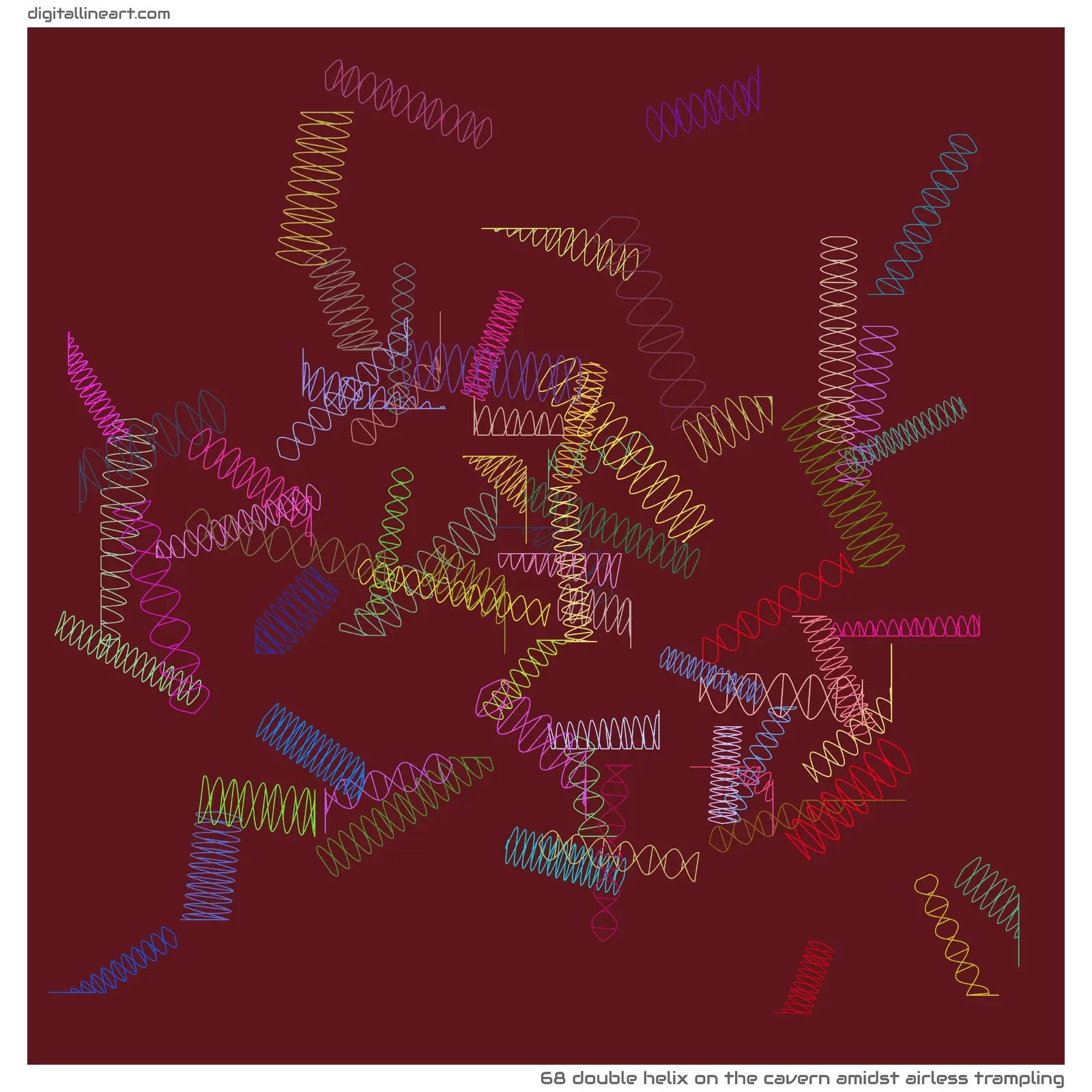 The Cavern amidst Airless Trampling — Double Helix, 68 elements