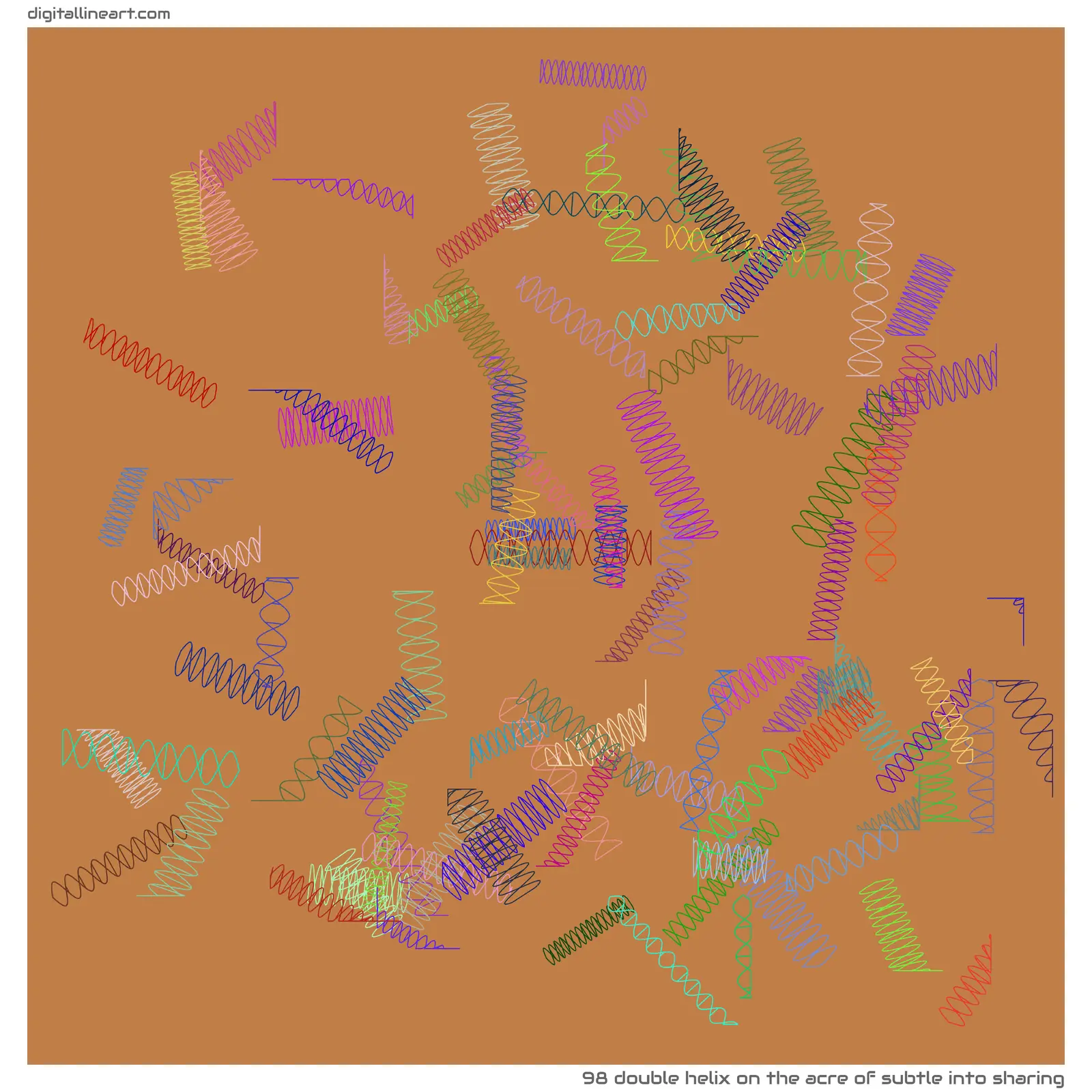 The Acre of Subtle into Sharing — Double Helix, 98 elements