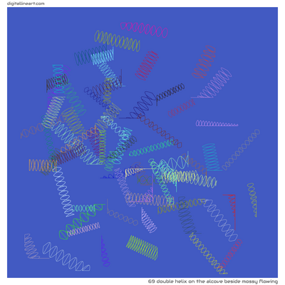 The Alcove beside Mossy Flowing — Double Helix, 69 elements