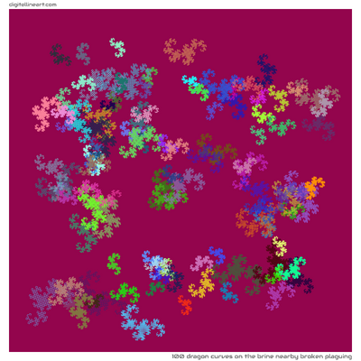 The Brine nearby Broken Plaguing — 100 dragon curves
