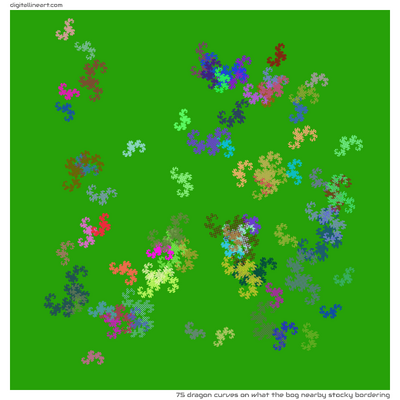 What the Bog nearby Stocky Bordering — 75 dragon curves