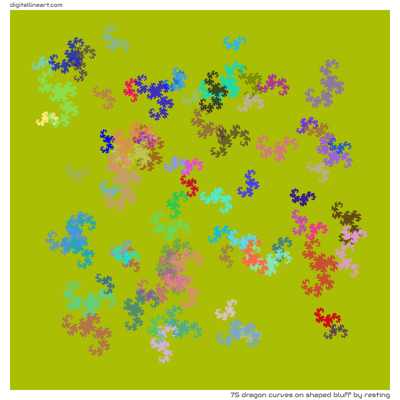 Shaped Bluff by Resting — 75 dragon curves