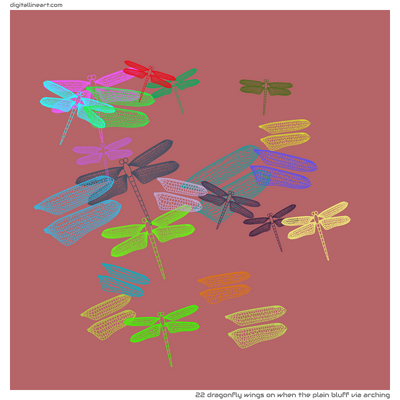 When the Plain Bluff via Arching — 22 dragonfly wings