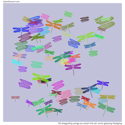 What the Air unto Glowing Fledging — 75 dragonfly wings