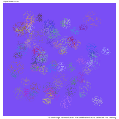 The Cultivated Acre betwixt the Lasting — 70 drainage networks
