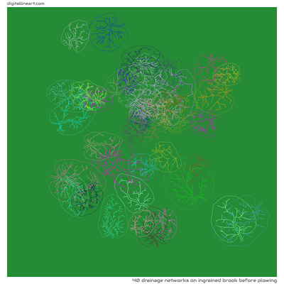 Ingrained Brook before Plowing — 40 drainage networks