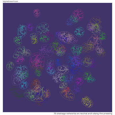 Neutral Arch along the Pressing — 75 drainage networks