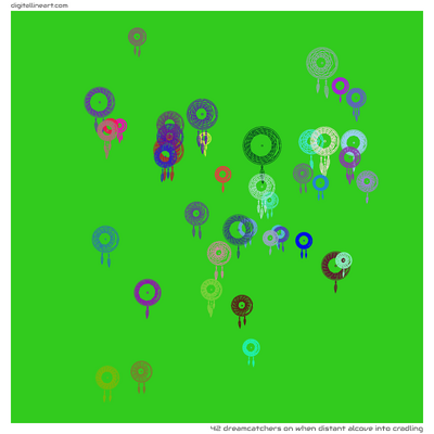 When Distant Alcove into Cradling — 42 dreamcatchers