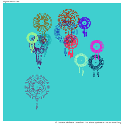What the Steady Alcove under Cradling — 12 dreamcatchers