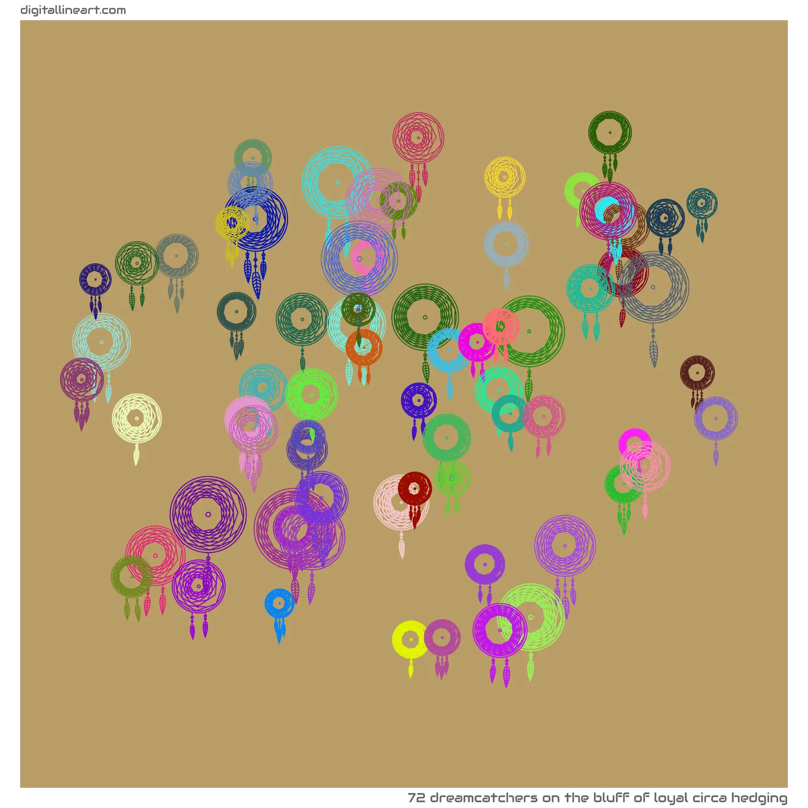 The Bluff of Loyal circa Hedging — 72 dreamcatchers