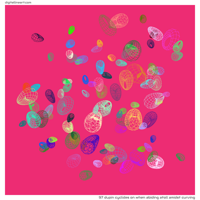 When Abiding Atoll amidst Curving — 97 dupin cyclides