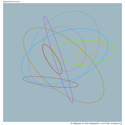 9 Ellipses in The Alabaster until Fair Endearing