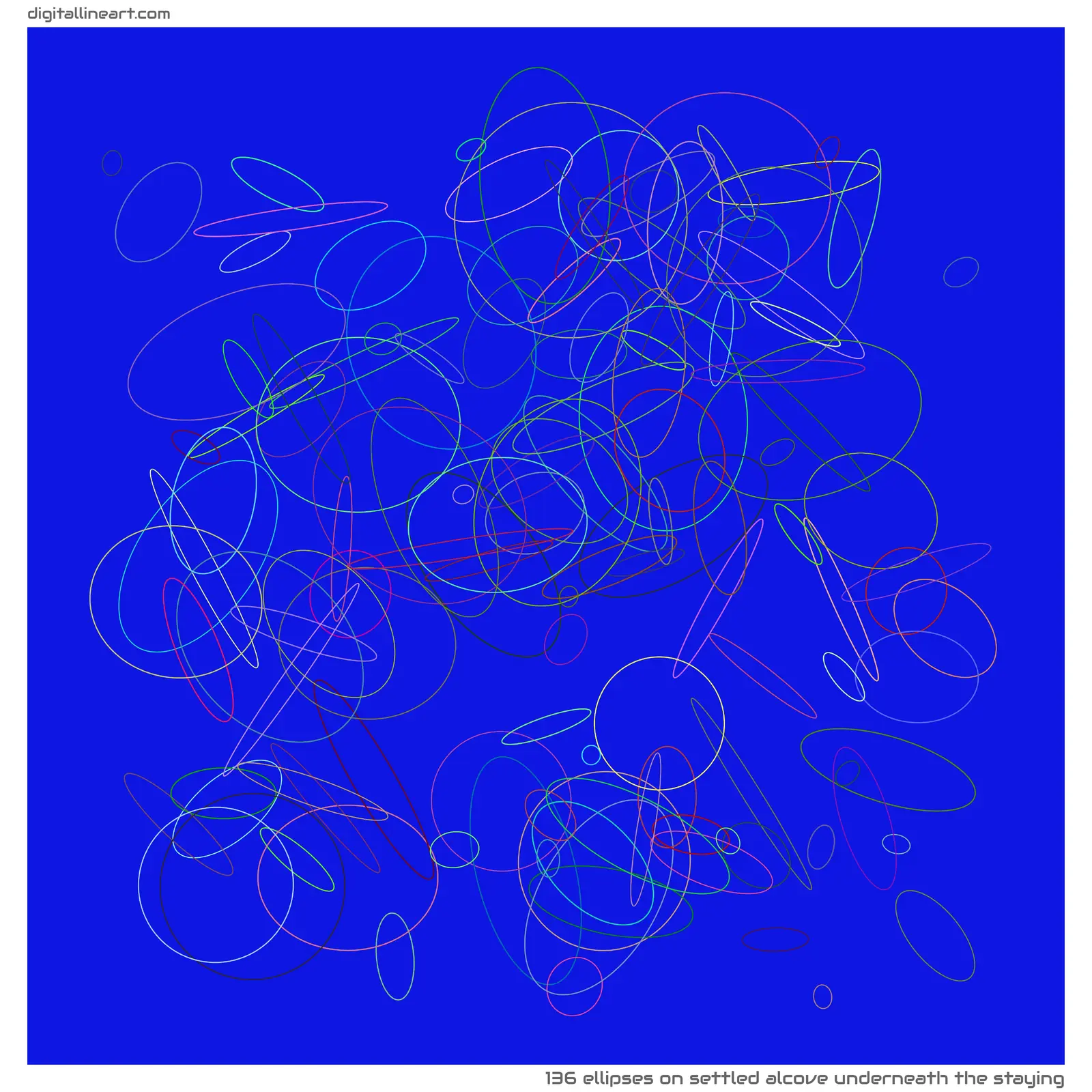 Settled Alcove underneath the Staying — 136 ellipses