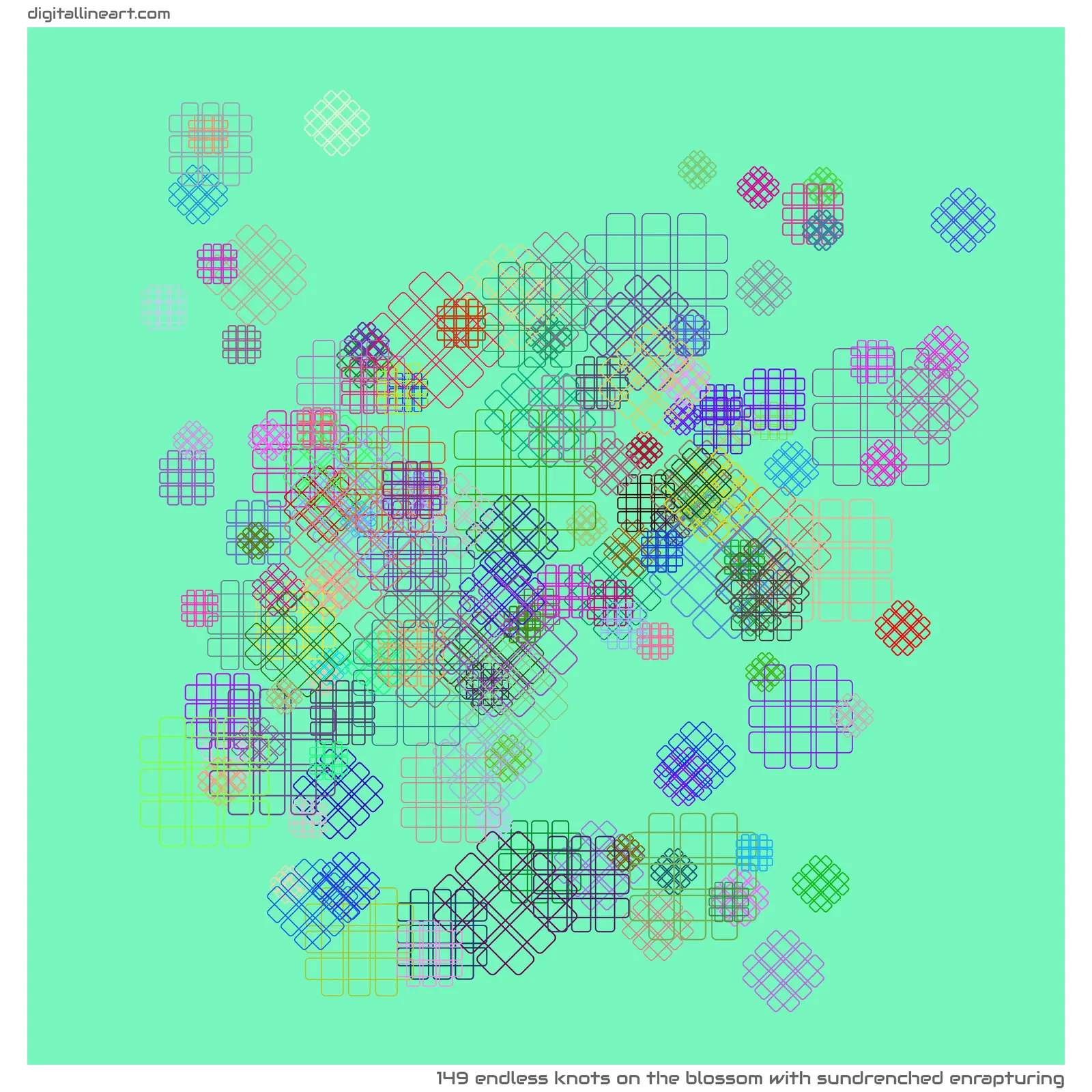 The Blossom with Sundrenched Enrapturing — 149 endless knots
