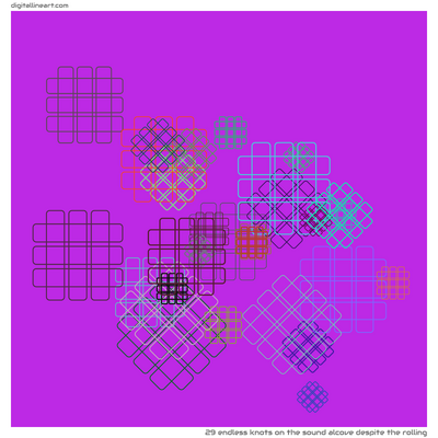 The Sound Alcove despite the Rolling — 29 endless knots
