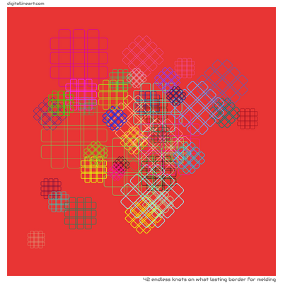 What Lasting Border for Melding — 42 endless knots