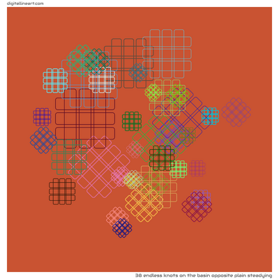 The Basin opposite Plain Steadying — 38 endless knots
