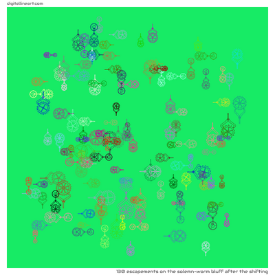 The Solemn-warm Bluff after the Shifting — 130 escapements