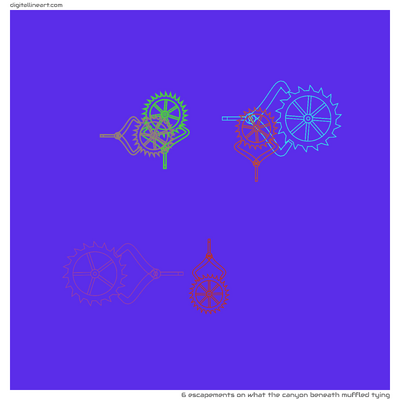 What the Canyon beneath Muffled Tying — 6 escapements