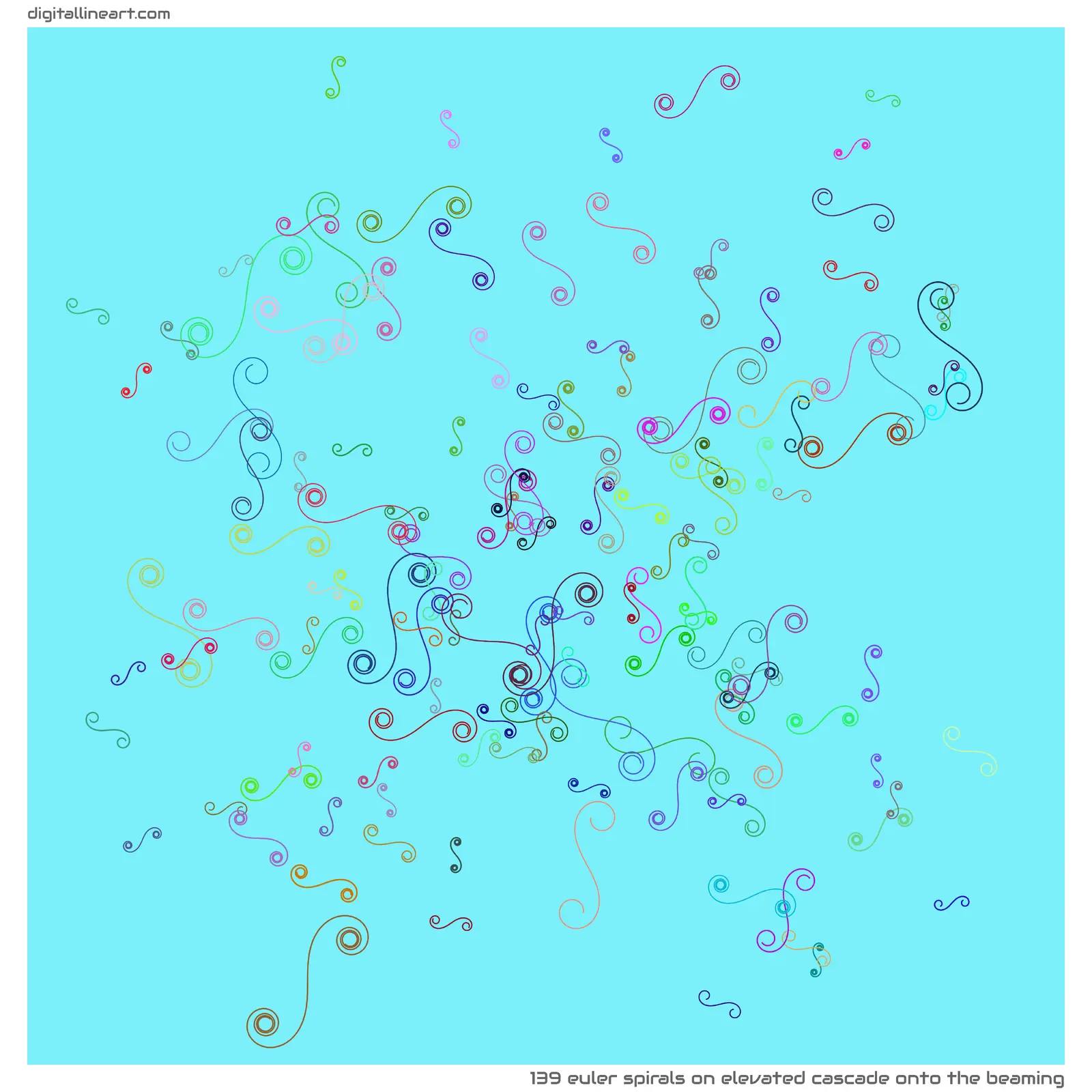 Elevated Cascade onto the Beaming — 139 Euler spirals