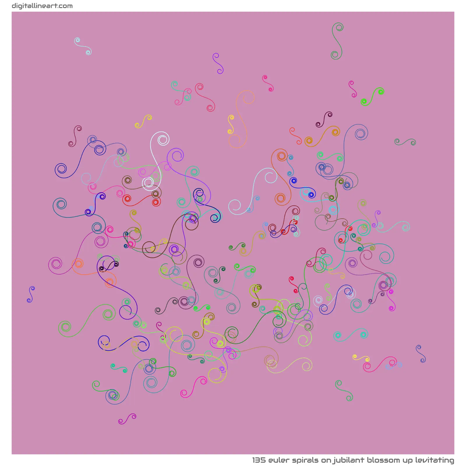Jubilant Blossom up Levitating — 135 Euler spirals