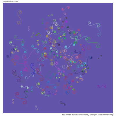 Trusty Canyon over Remaining — 133 Euler spirals