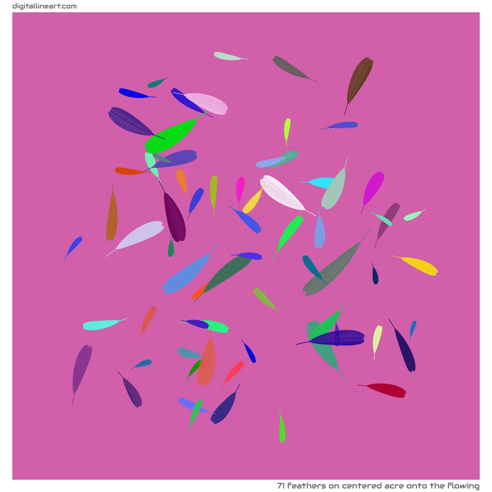 Centered Acre onto the Flowing — 71 feathers