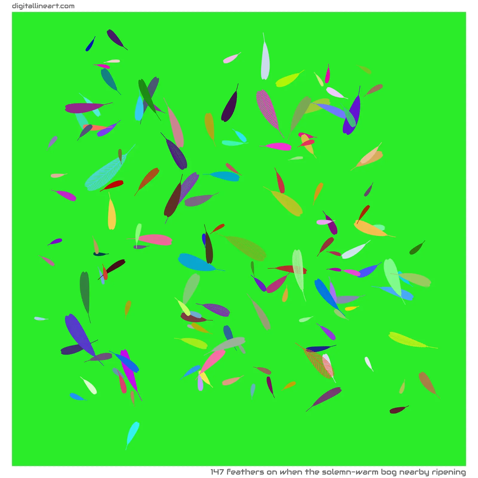 When the Solemn-warm Bog nearby Ripening — 147 feathers
