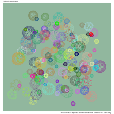 When Stoic Brook till Carving — 146 Fermat spirals