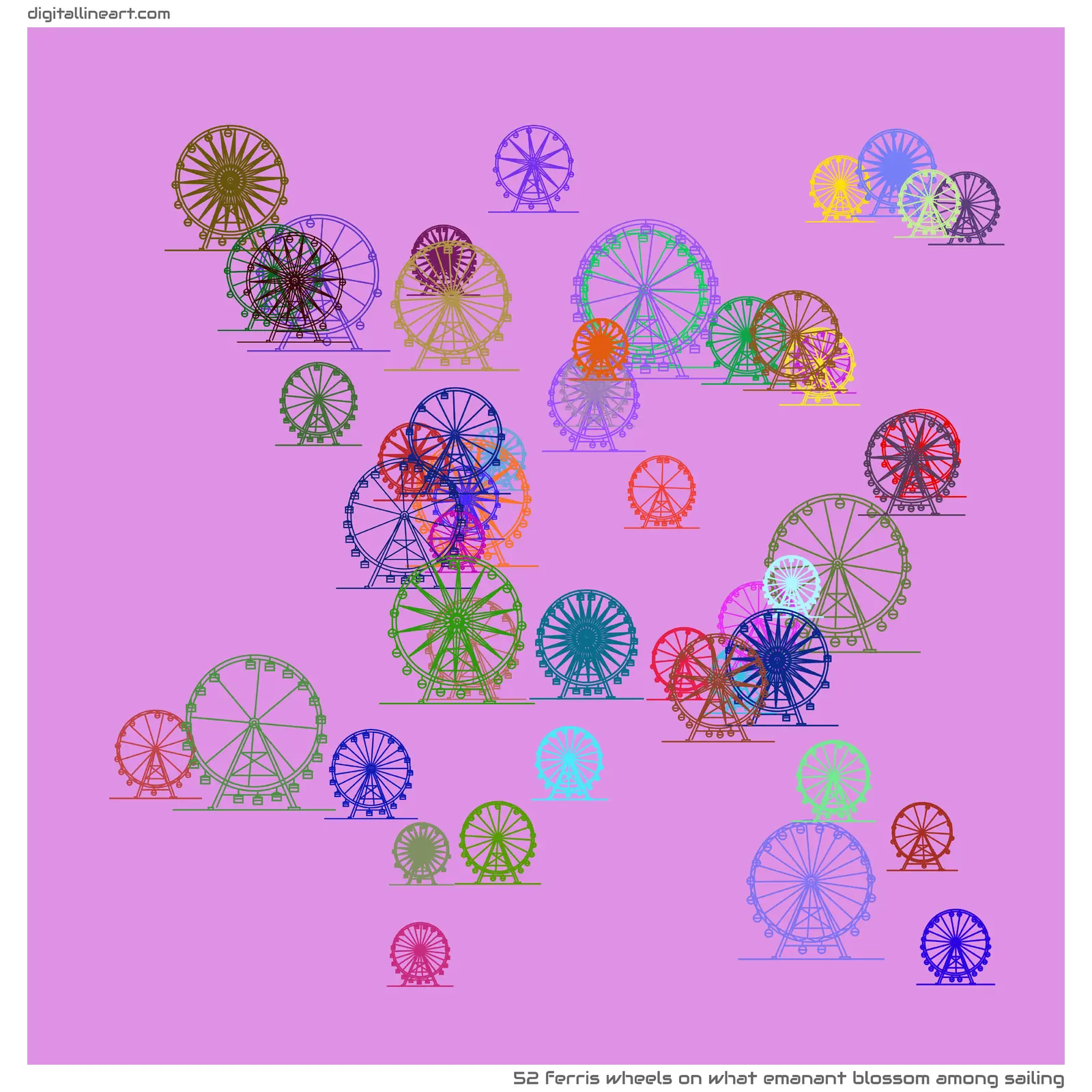 What Emanant Blossom among Sailing — 52 ferris wheels