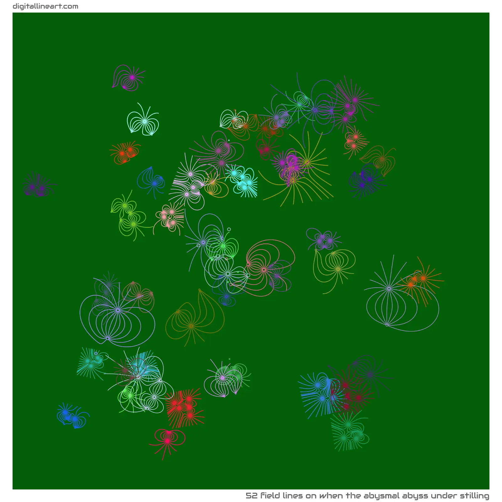 When the Abysmal Abyss under Stilling — 52 field lines