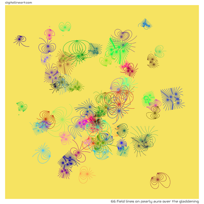 Pearly Aura over the Gladdening — 66 field lines