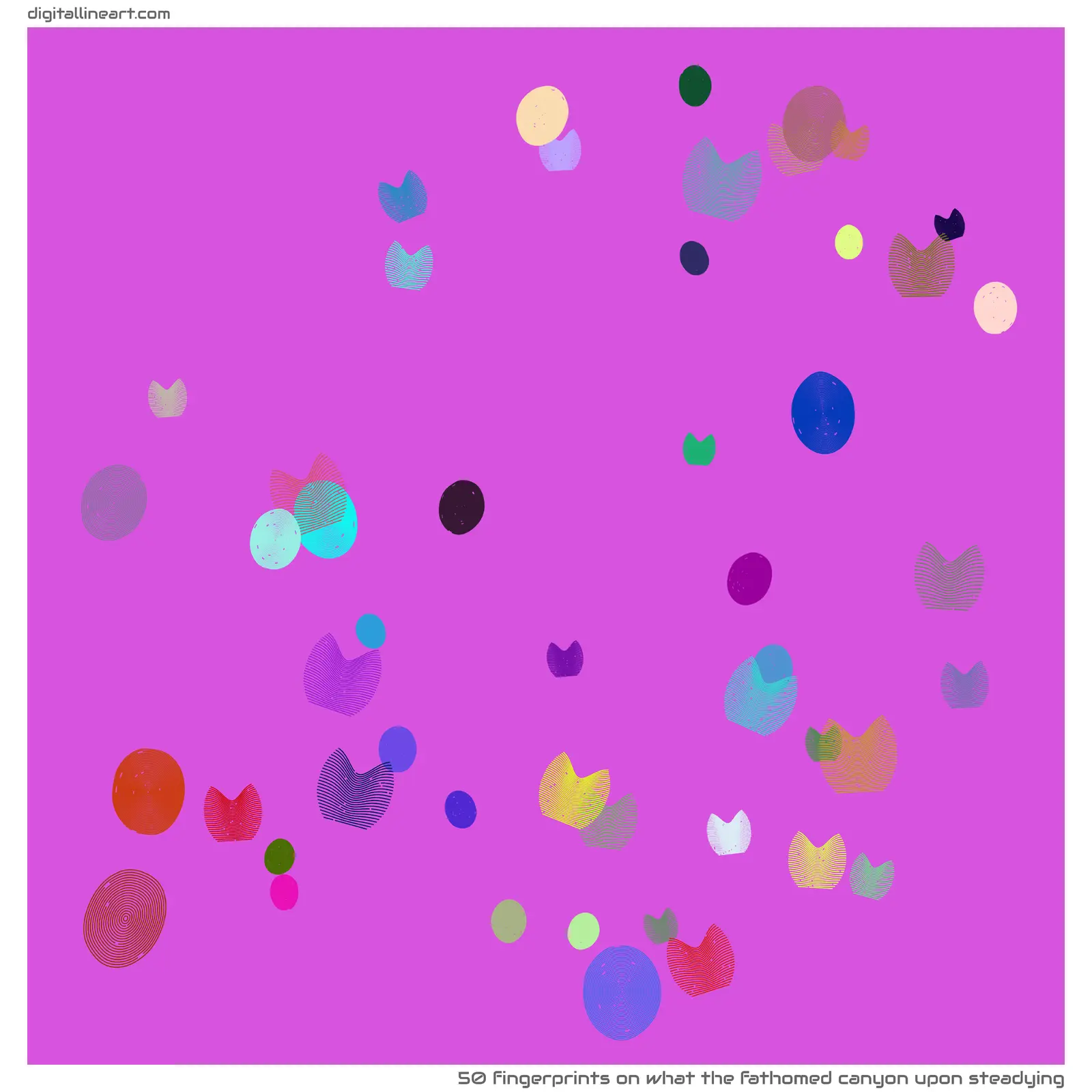 What the Fathomed Canyon upon Steadying — 50 fingerprints
