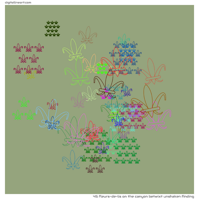 The Canyon betwixt Unshaken Finding — 45 fleurs-de-lis