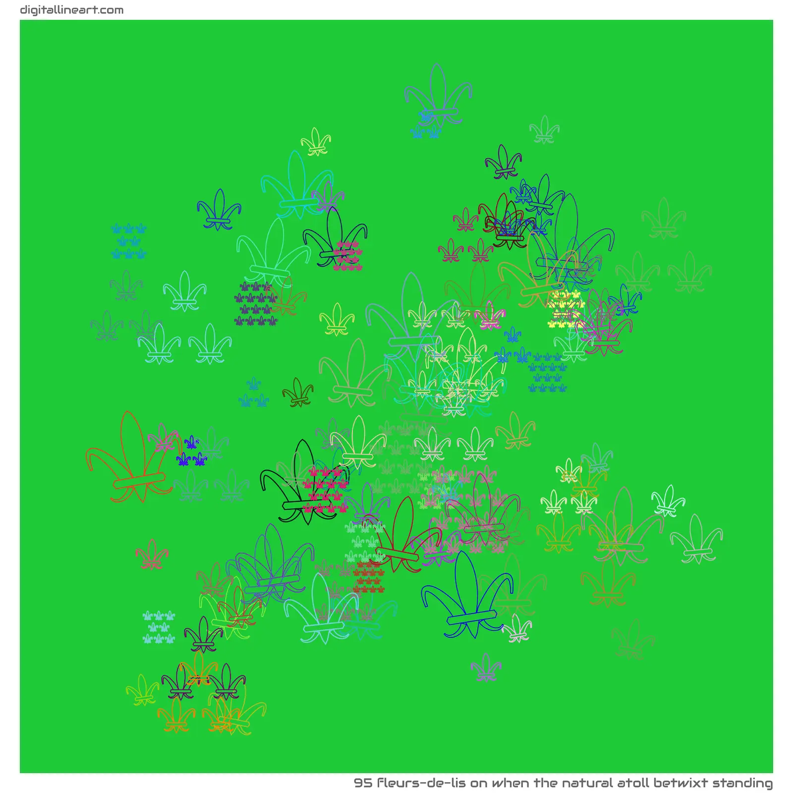 When the Natural Atoll betwixt Standing — 95 fleurs-de-lis