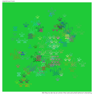 When the Natural Atoll betwixt Standing — 95 fleurs-de-lis