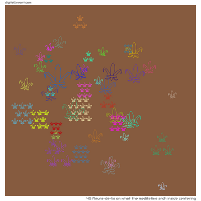What the Meditative Arch Inside Centering — 45 fleurs-de-lis