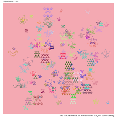 The Air until Playful Coruscating — 142 fleurs-de-lis