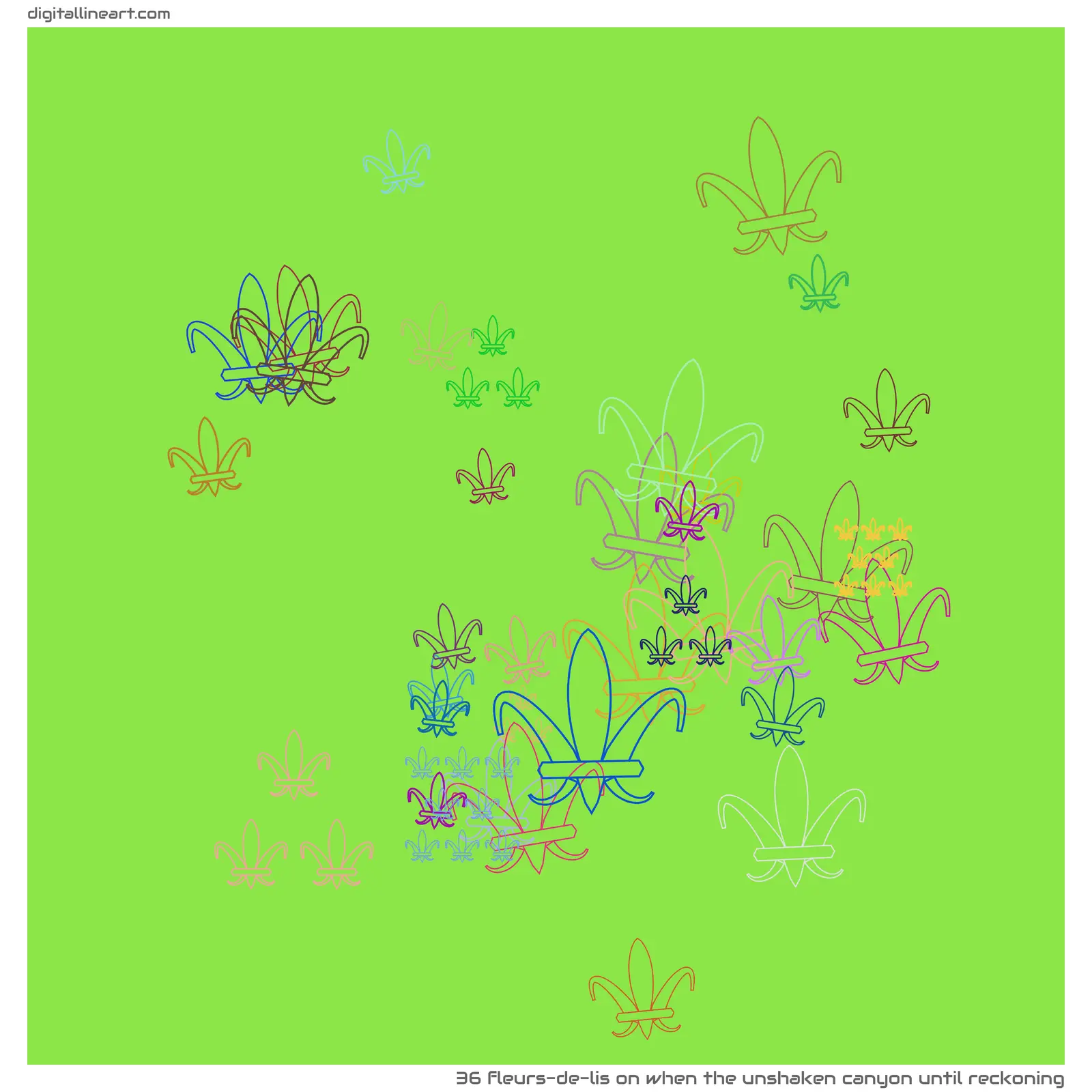 When the Unshaken Canyon until Reckoning — 36 fleurs-de-lis