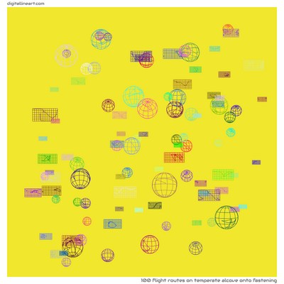 Temperate Alcove onto Fastening — 100 flight routes