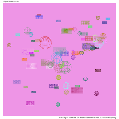 Transparent Blaze outside Rippling — 68 flight routes